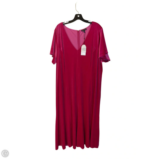 Dress Casual Midi By Clothes Mentor In Pink, Size: L