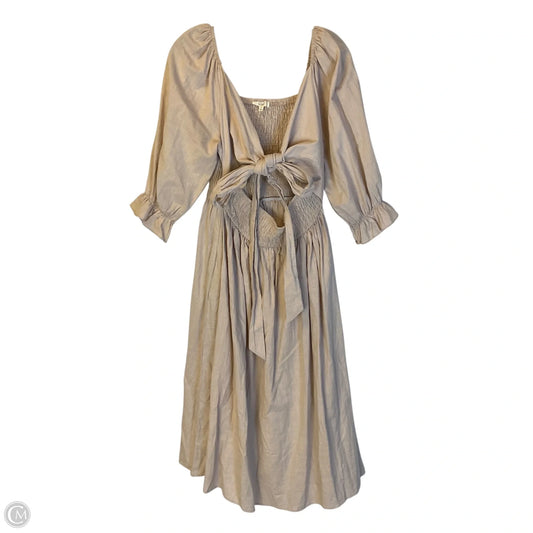 Dress Casual Midi By Easel In Cream, Size: M