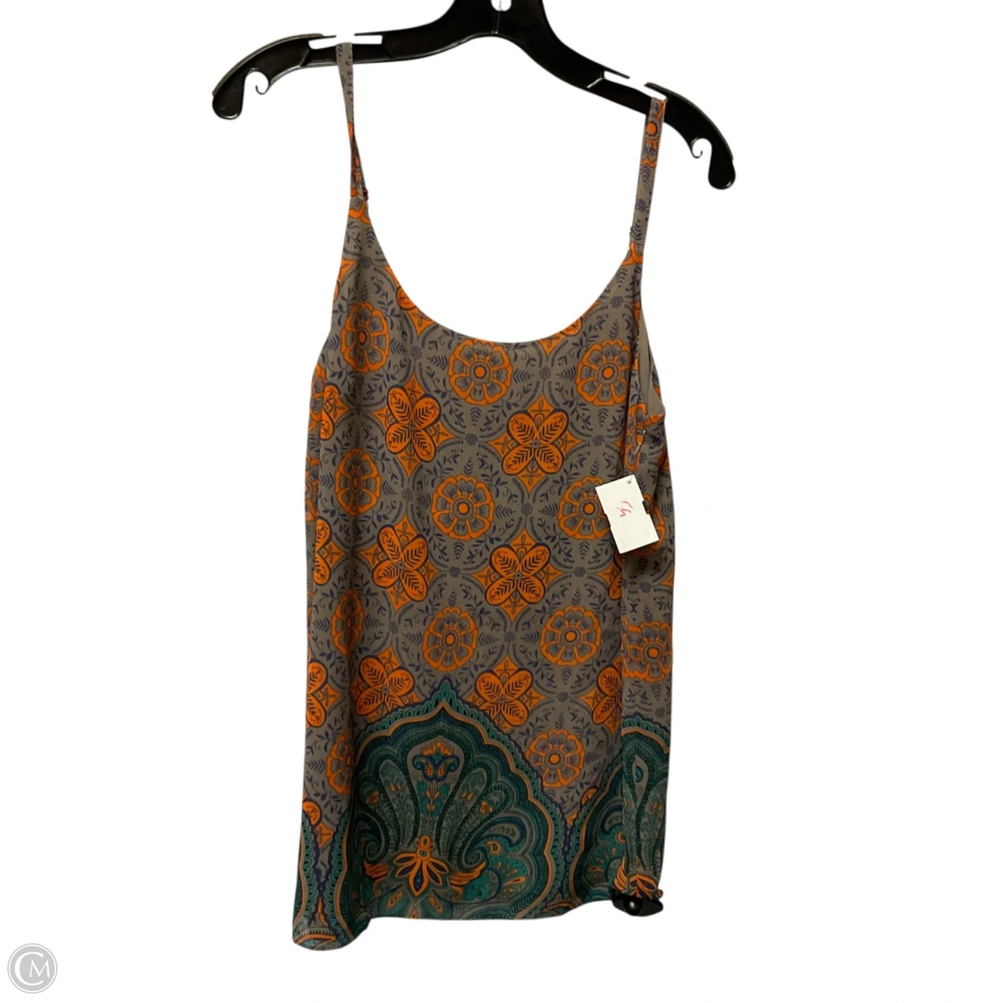 Top Sleeveless By Cabi In Orange & Tan, Size: Xs