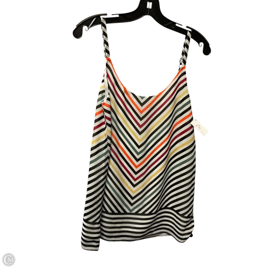 Top Sleeveless By Cabi In Striped Pattern, Size: Xs