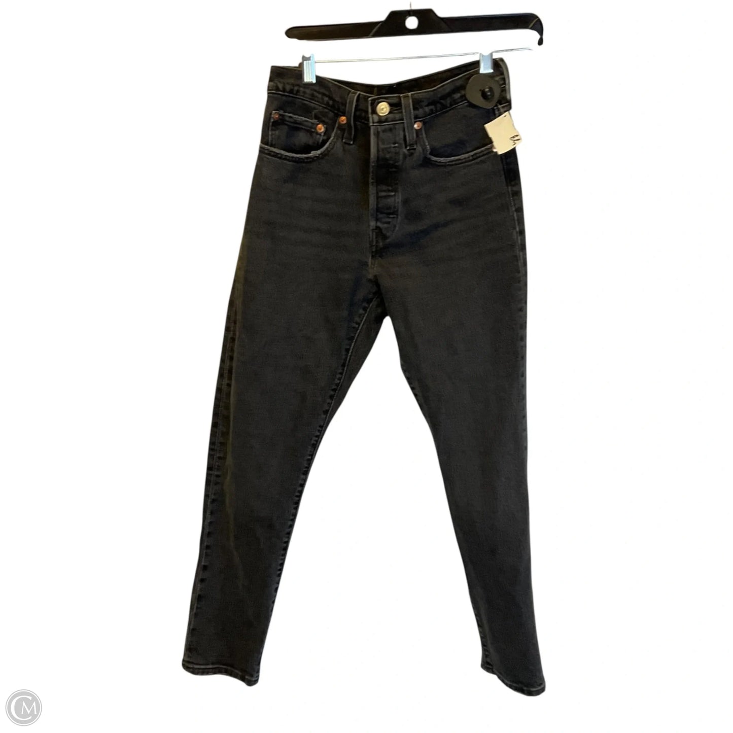 Jeans Straight By Levis In Black, Size: 4