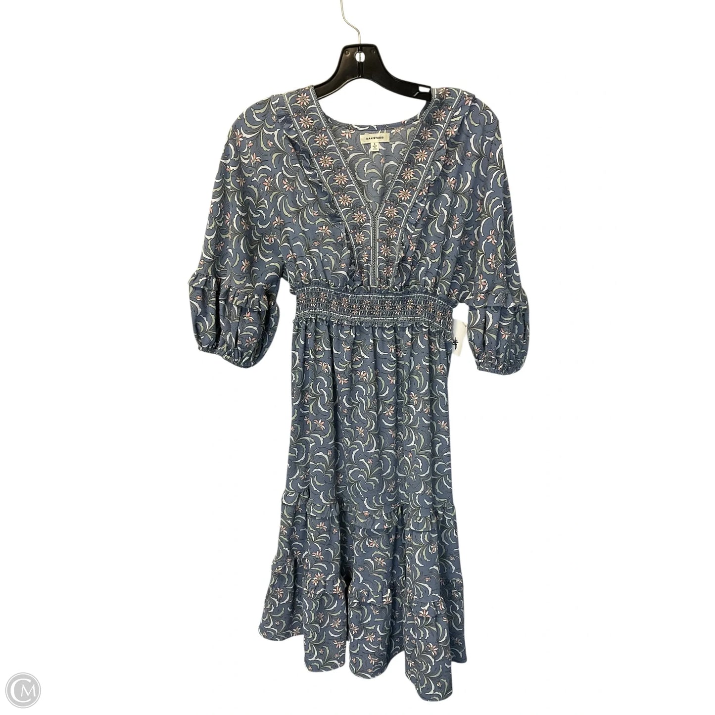 Dress Casual Midi By Max Studio In Blue, Size: S