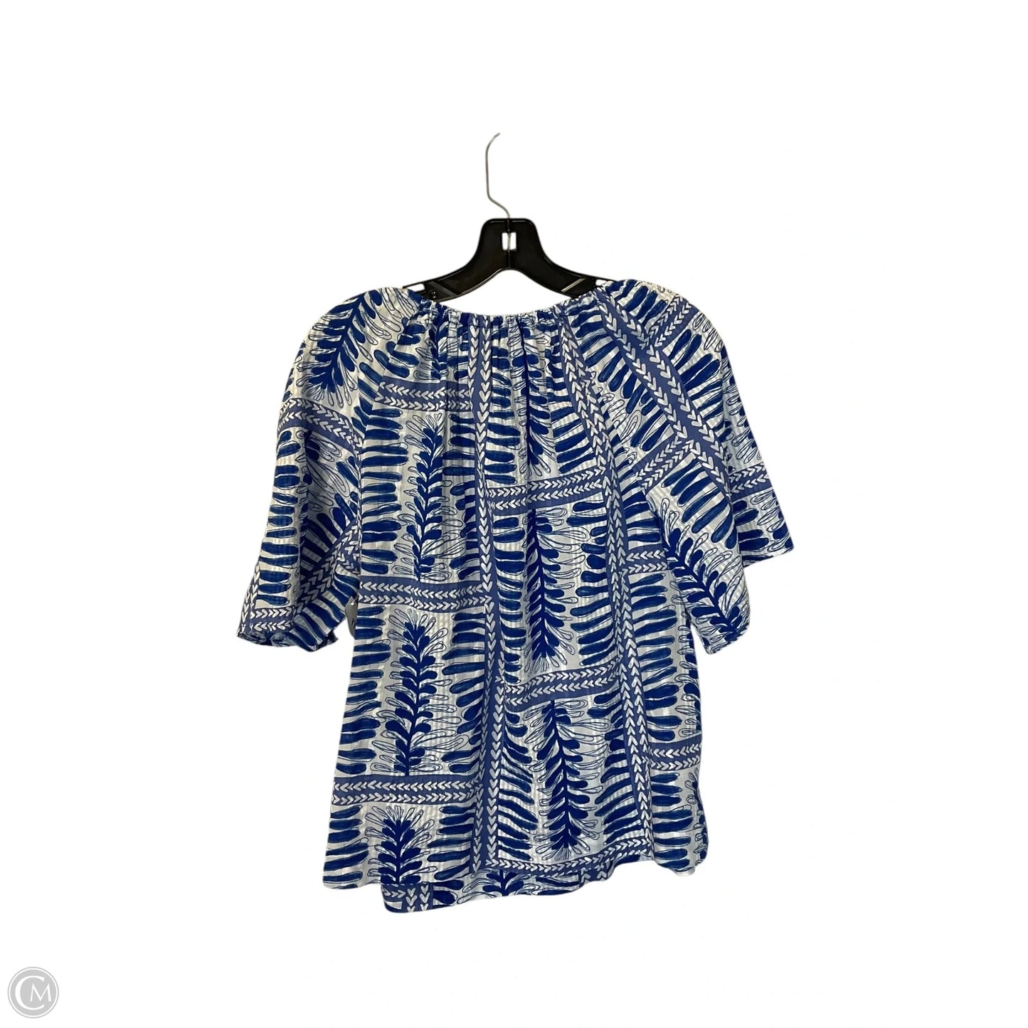 Top Short Sleeve By Loft In Blue, Size: M