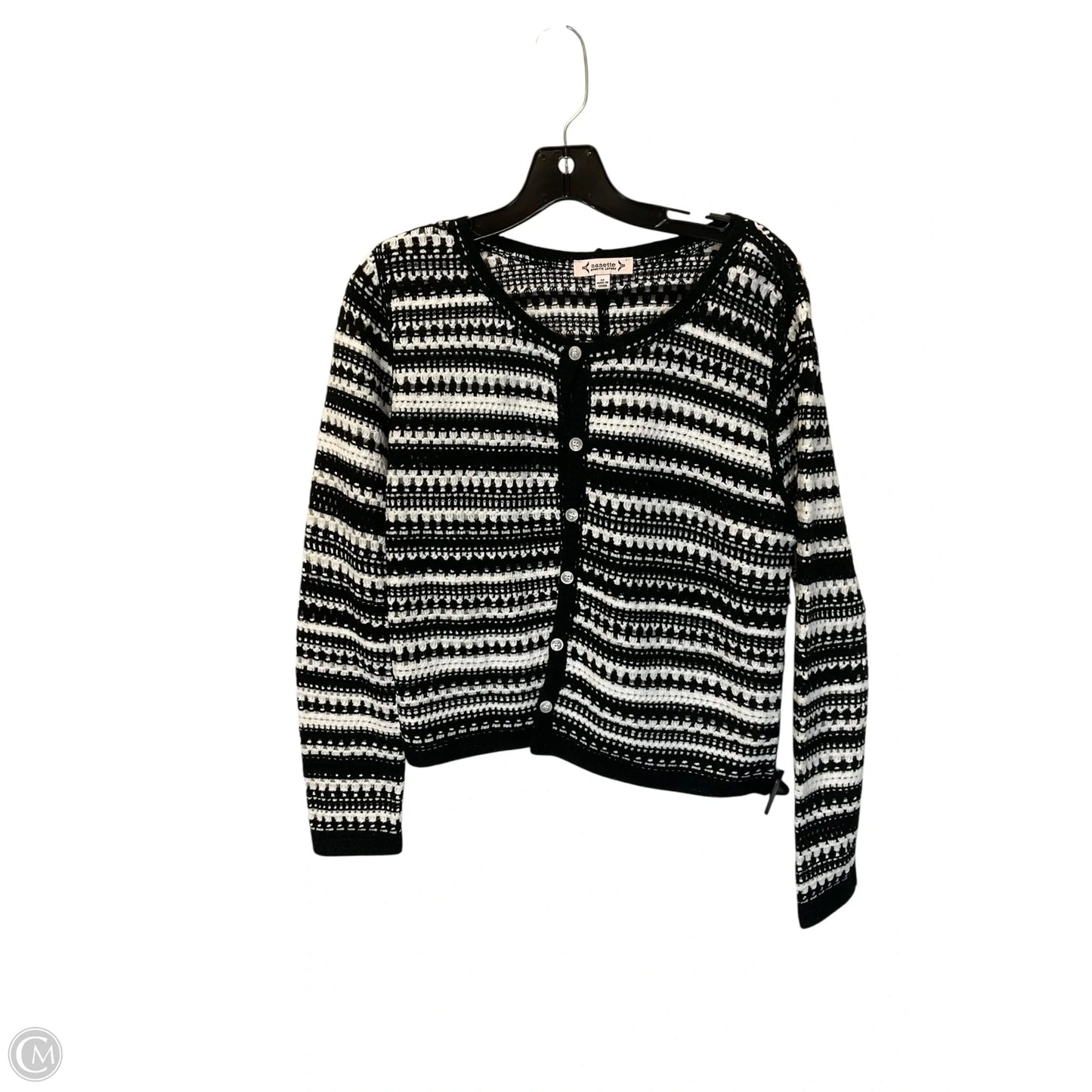 Cardigan By Nanette By Nanette Lepore In Black & White, Size: M