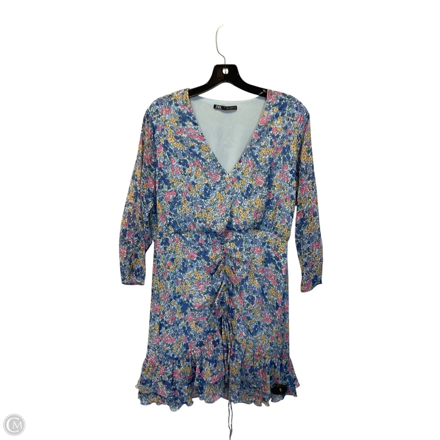 Dress Casual Short By Zara In Blue, Size: L