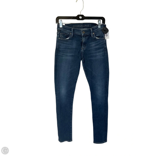 Jeans Skinny By Citizens Of Humanity In Blue Denim, Size: 4