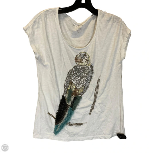 Top Short Sleeve Basic By Chicos In White, Size: Xs