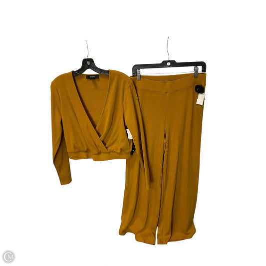 Pants Set 2pc By Forever 21 In Yellow, Size: L