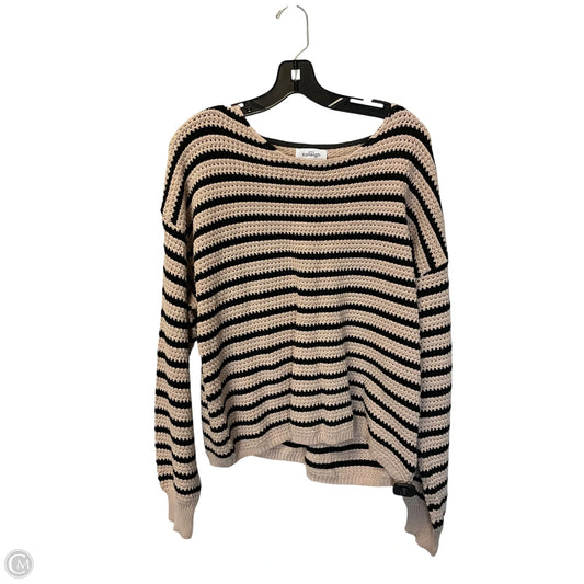 Sweater By Kaleigh In Striped Pattern, Size: L