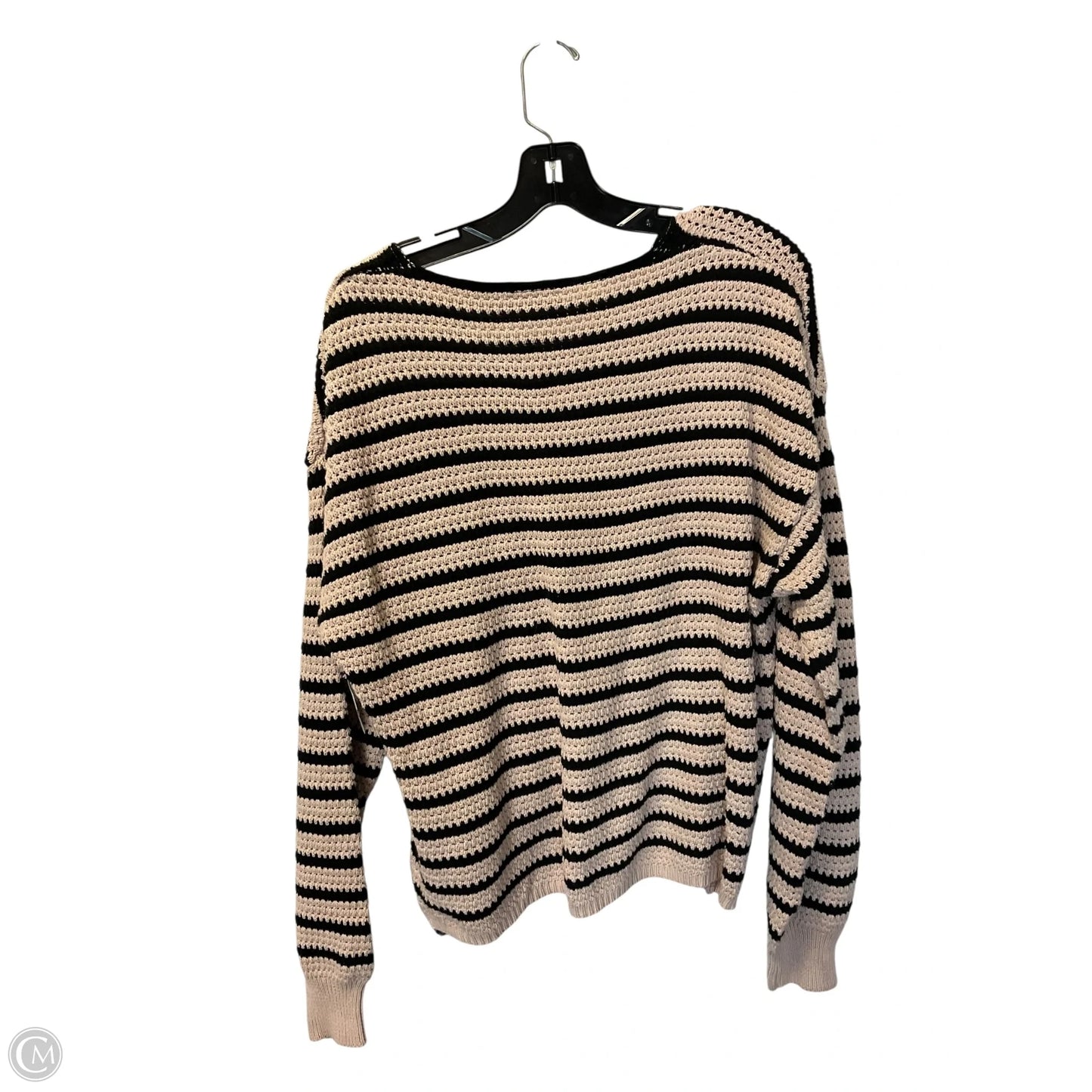 Sweater By Kaleigh In Striped Pattern, Size: L
