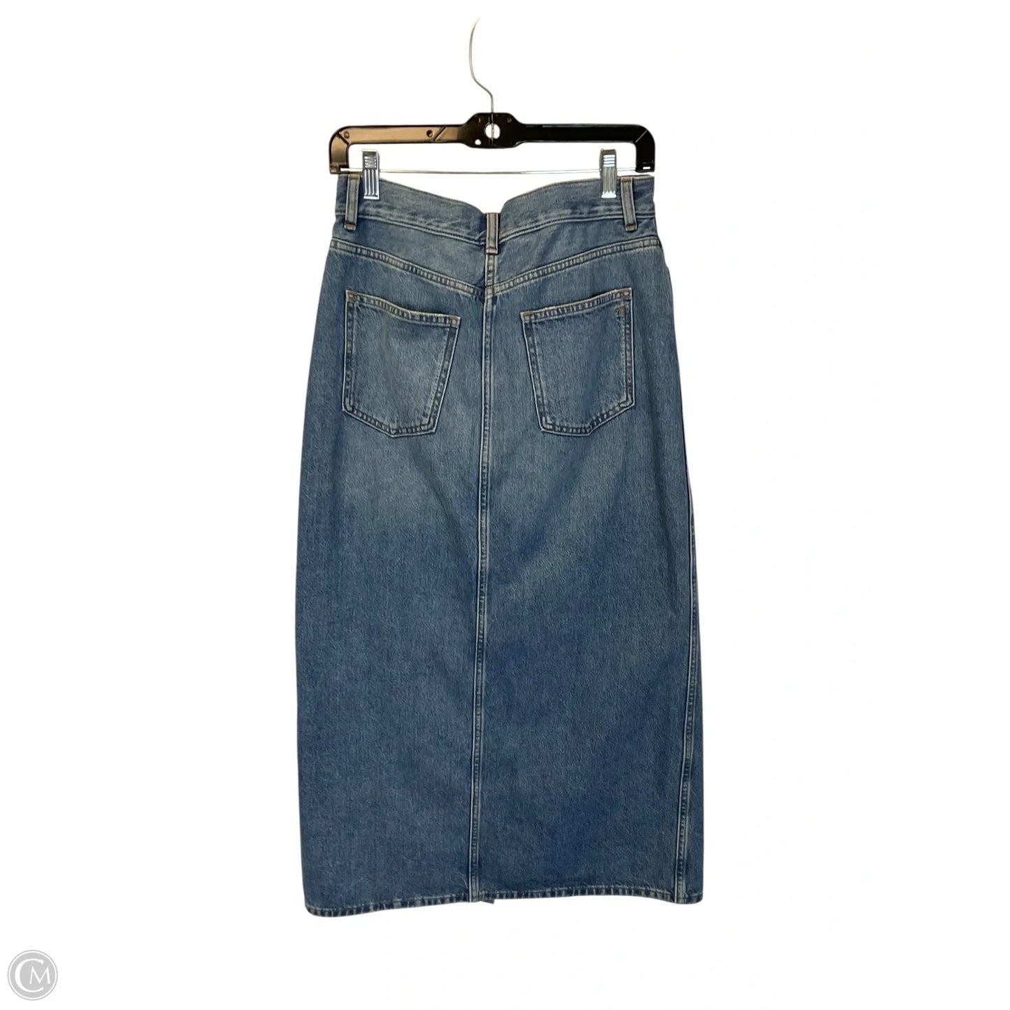 Skirt Midi By Madewell In Blue Denim, Size: 2