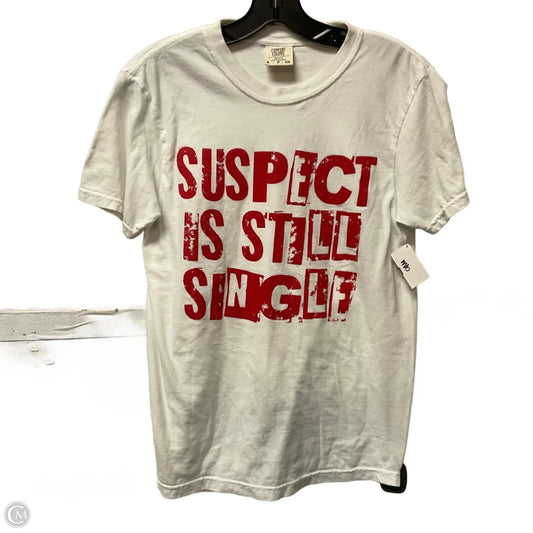 Top Short Sleeve Basic By Comfort Colors In White, Size: S