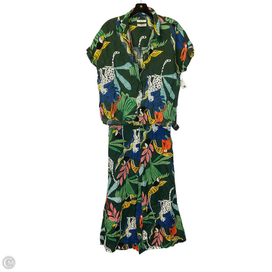 Pants Set 2pc By Christian Siriano In Tropical Print, Size: M