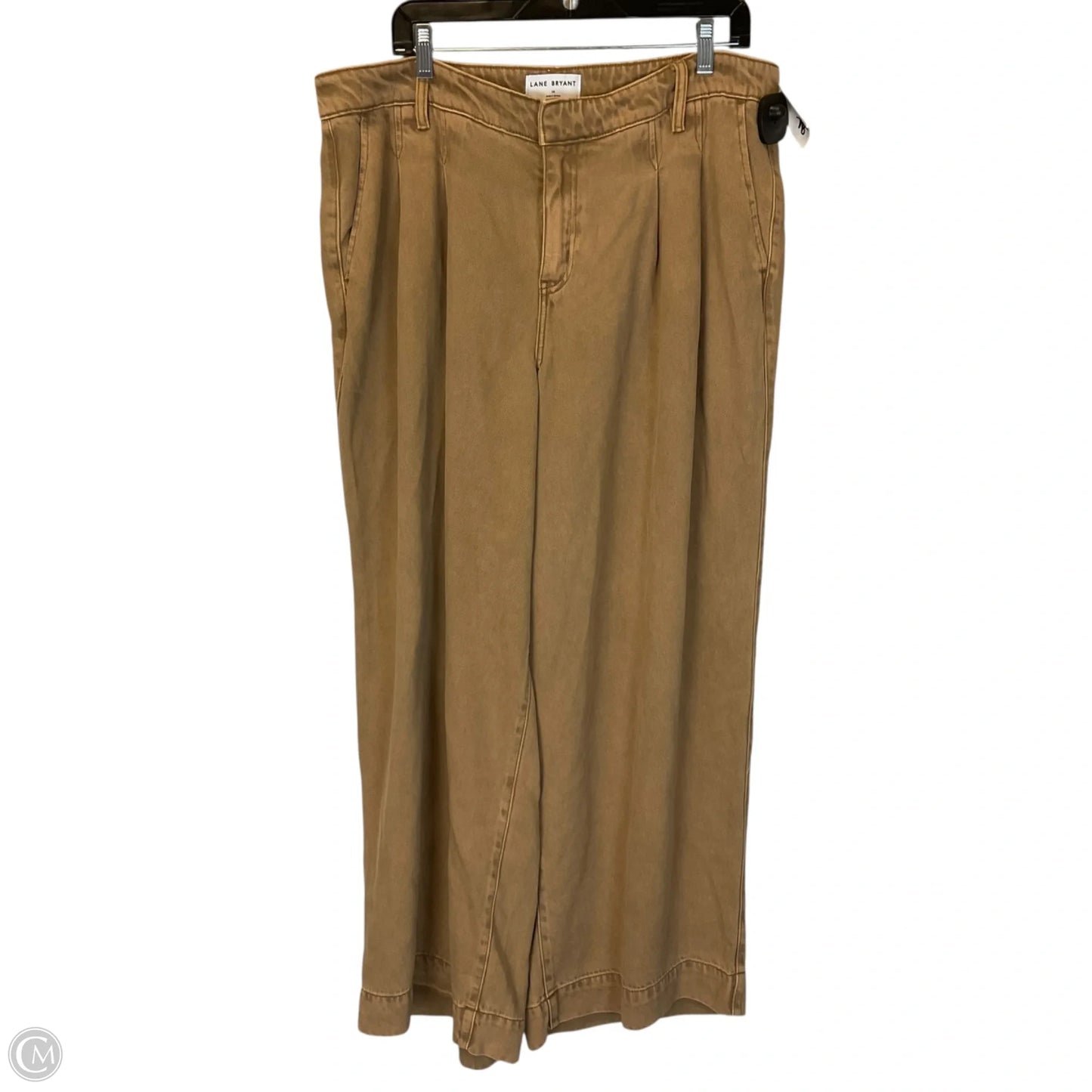 Pants Wide Leg By Lane Bryant In Brown Denim, Size: 14