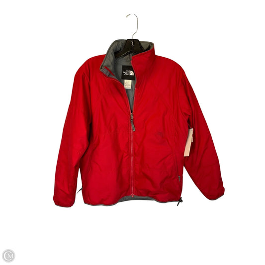 Jacket Fleece By The North Face In Grey & Red, Size: L