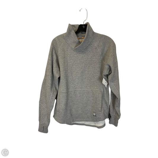 Sweatshirt Crewneck By Ariat In Grey, Size: S