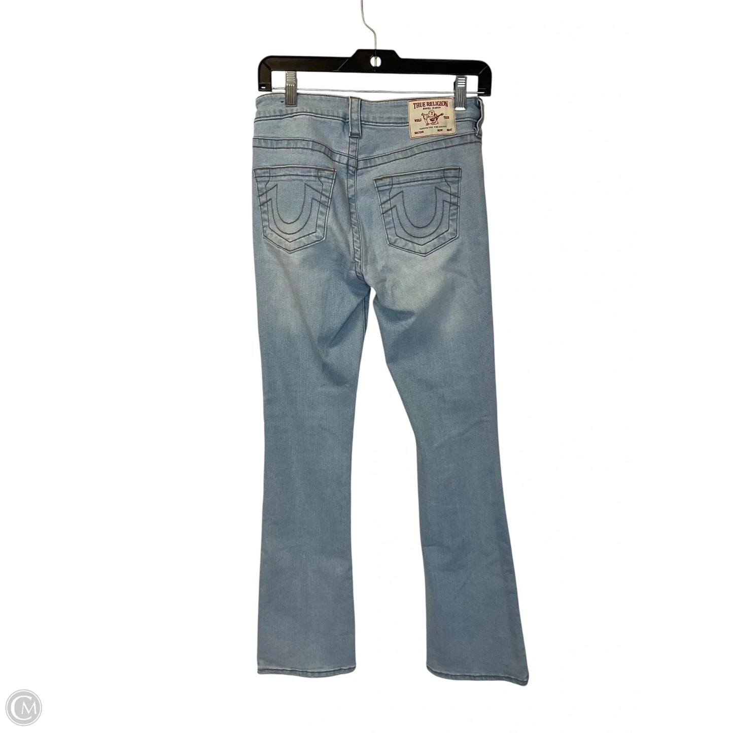 Jeans Boot Cut By True Religion In Blue Denim, Size: 4
