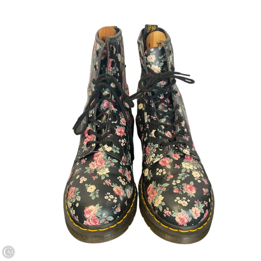 Boots Combat By Dr Martens In Floral Print, Size: 11
