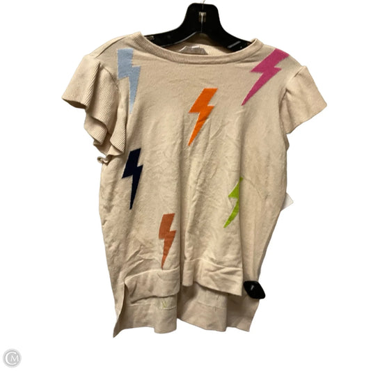 Top Short Sleeve By Thml In Tan, Size: Xs