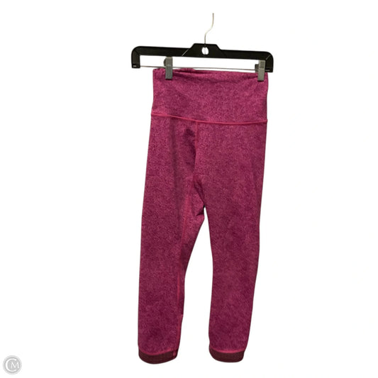 Athletic Leggings Capris By Lululemon In Pink, Size: 4