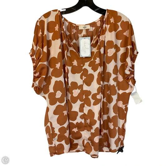 Top Long Sleeve By Entro In Floral Print, Size: M