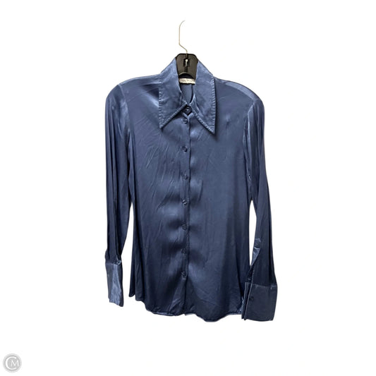 Top Long Sleeve By Zara In Blue, Size: Xs
