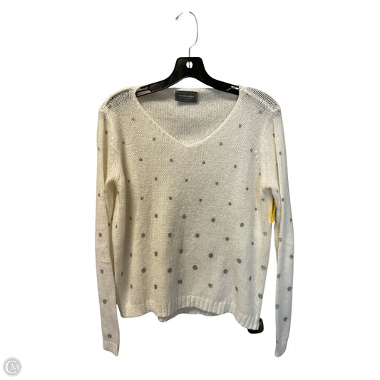 Sweater By Wooden Ships In Cream, Size: Xs