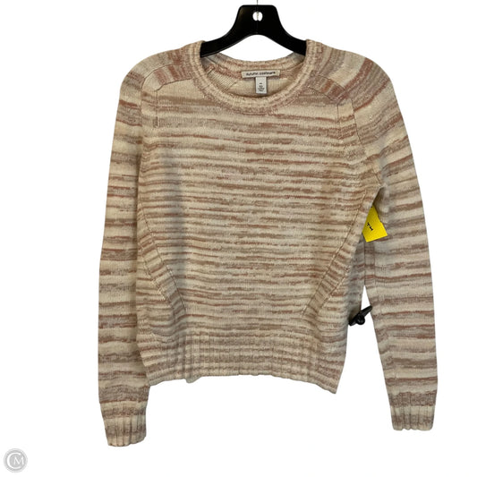 Sweater By Autumn Cashmere In Cream & Orange, Size: Xs