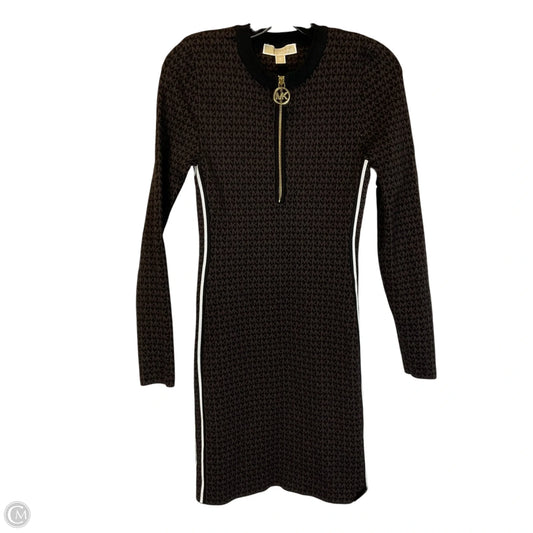 Dress Casual Midi By Michael By Michael Kors In Brown, Size: S