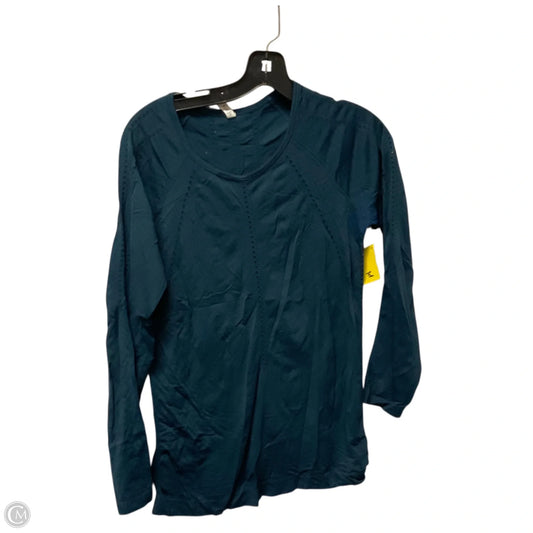 Athletic Top Long Sleeve Crewneck By Athleta In Blue, Size: M