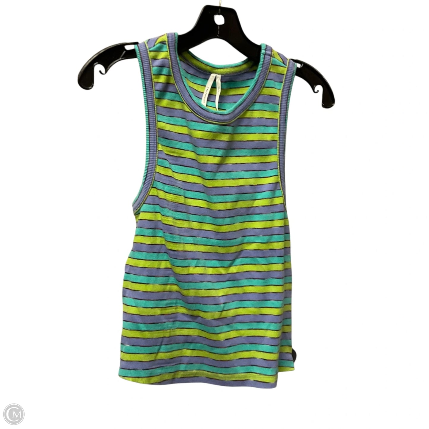 Top Sleeveless Basic By Anthropologie In Striped Pattern, Size: M