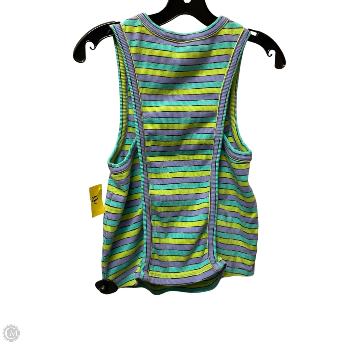 Top Sleeveless Basic By Anthropologie In Striped Pattern, Size: M