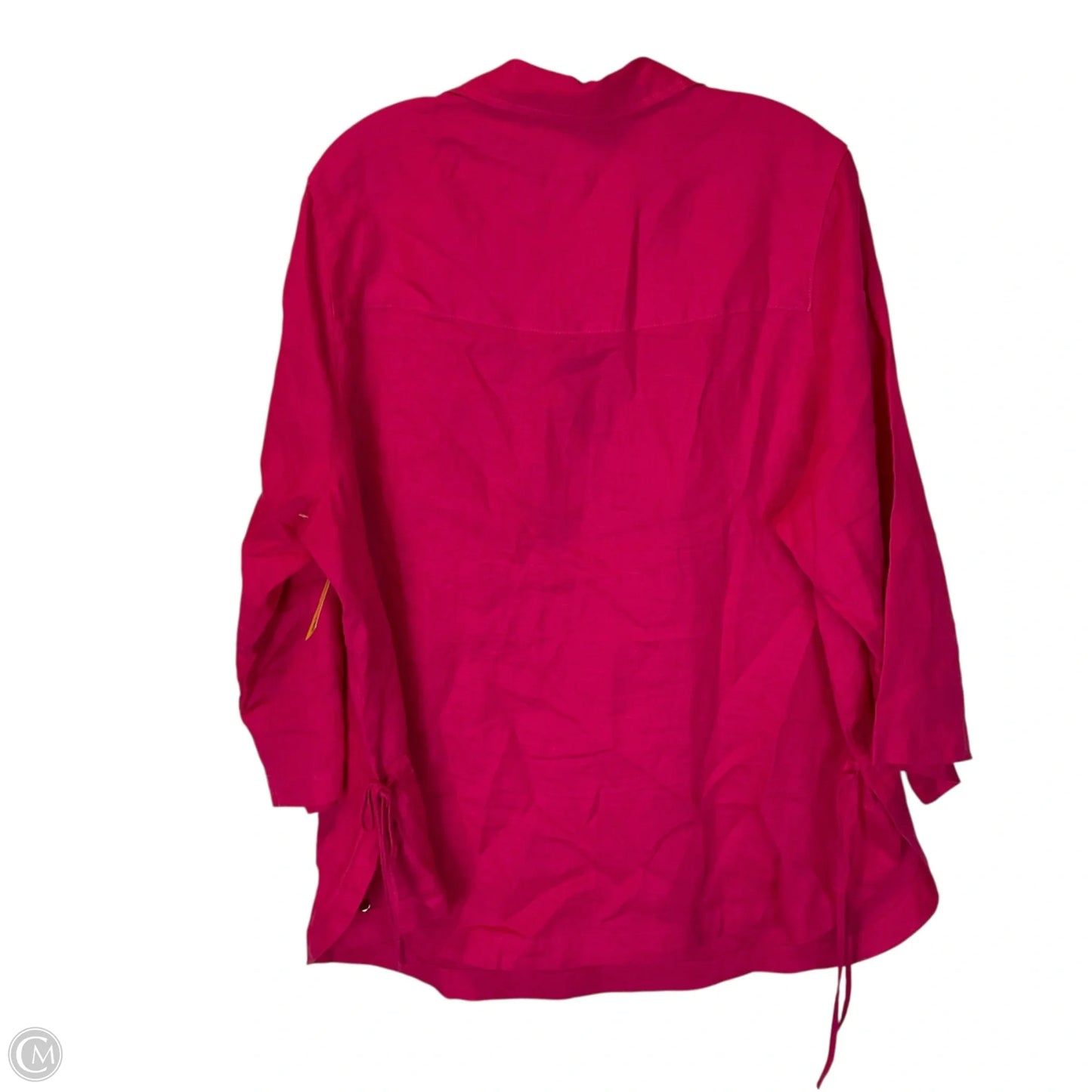 Top 3/4 Sleeve By Isaac Mizrahi In Pink, Size: 1x
