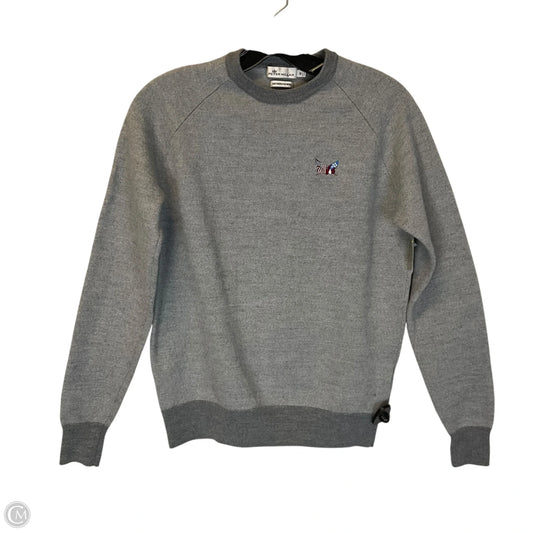 Top Long Sleeve By Peter Millar In Grey, Size: M