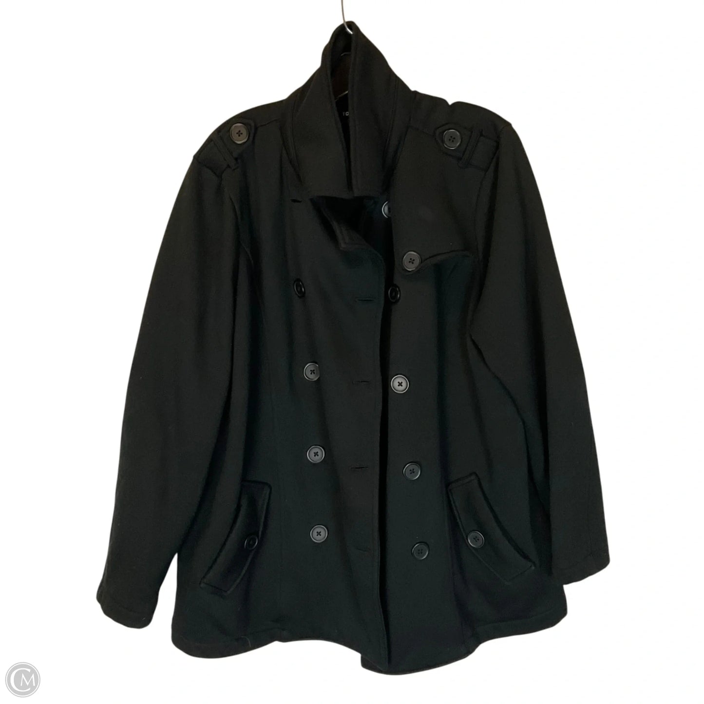 Coat Peacoat By Torrid In Black, Size: 2x