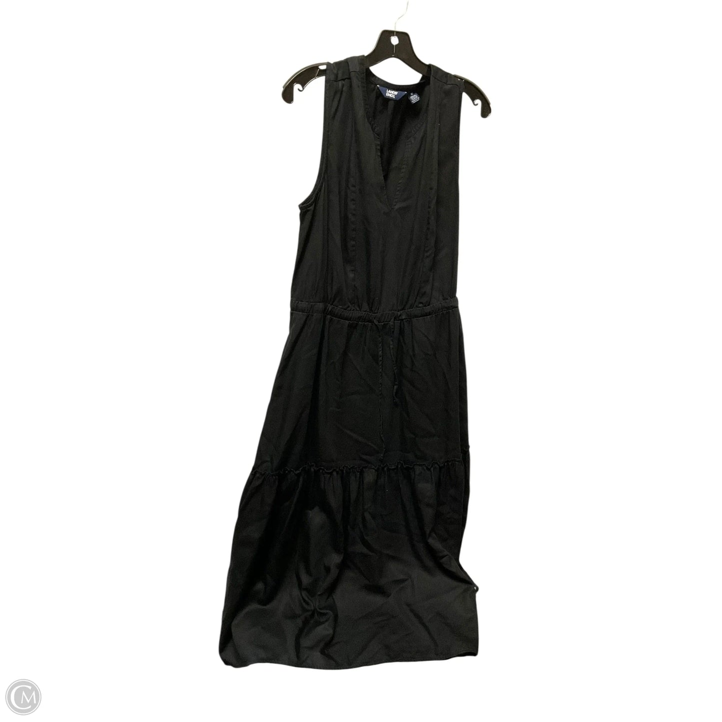 Dress Casual Maxi By Lands End In Black, Size: Xl