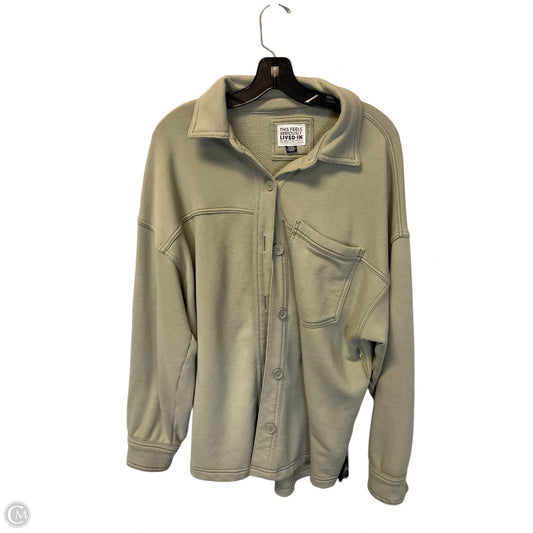 Jacket Shirt By American Eagle In Green, Size: M