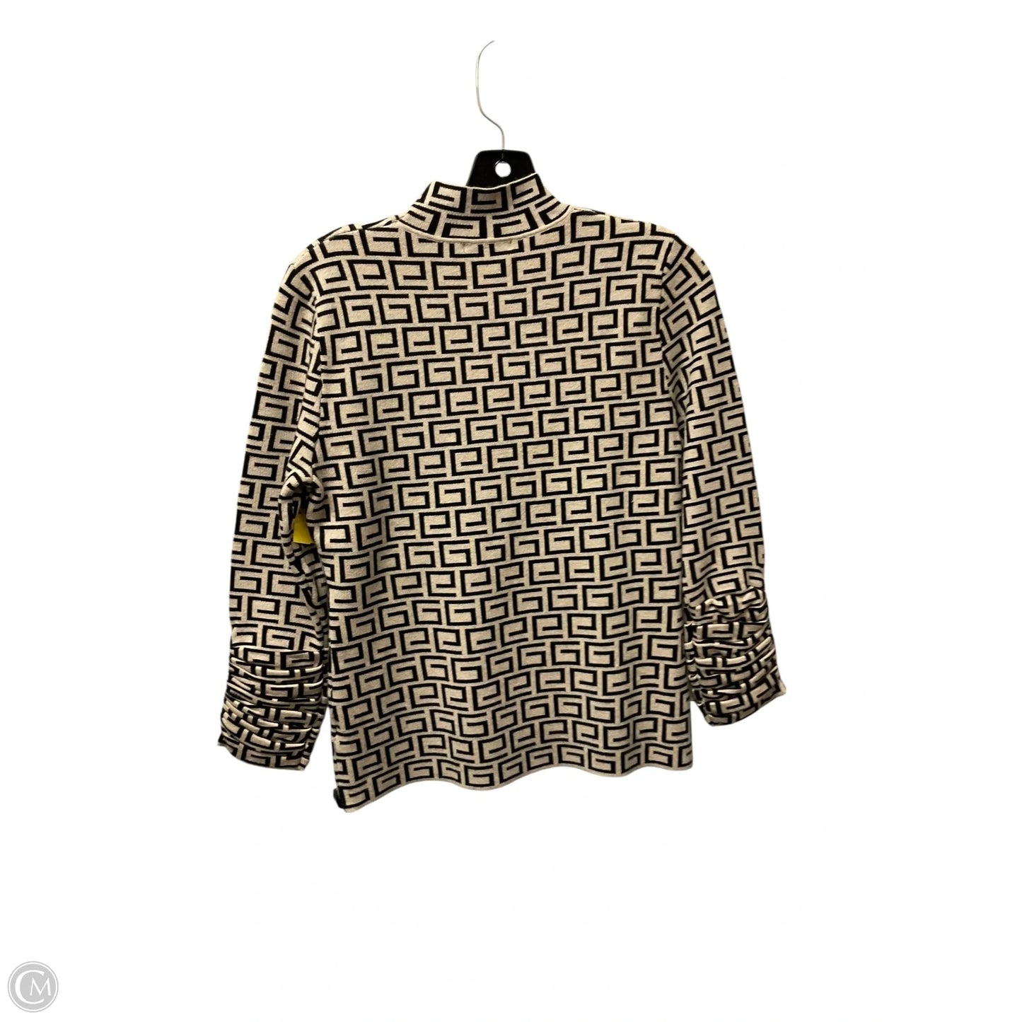 Top Long Sleeve By Clothes Mentor In Black & Tan, Size: L