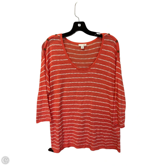 Top Long Sleeve By J. Jill In Striped Pattern, Size: S