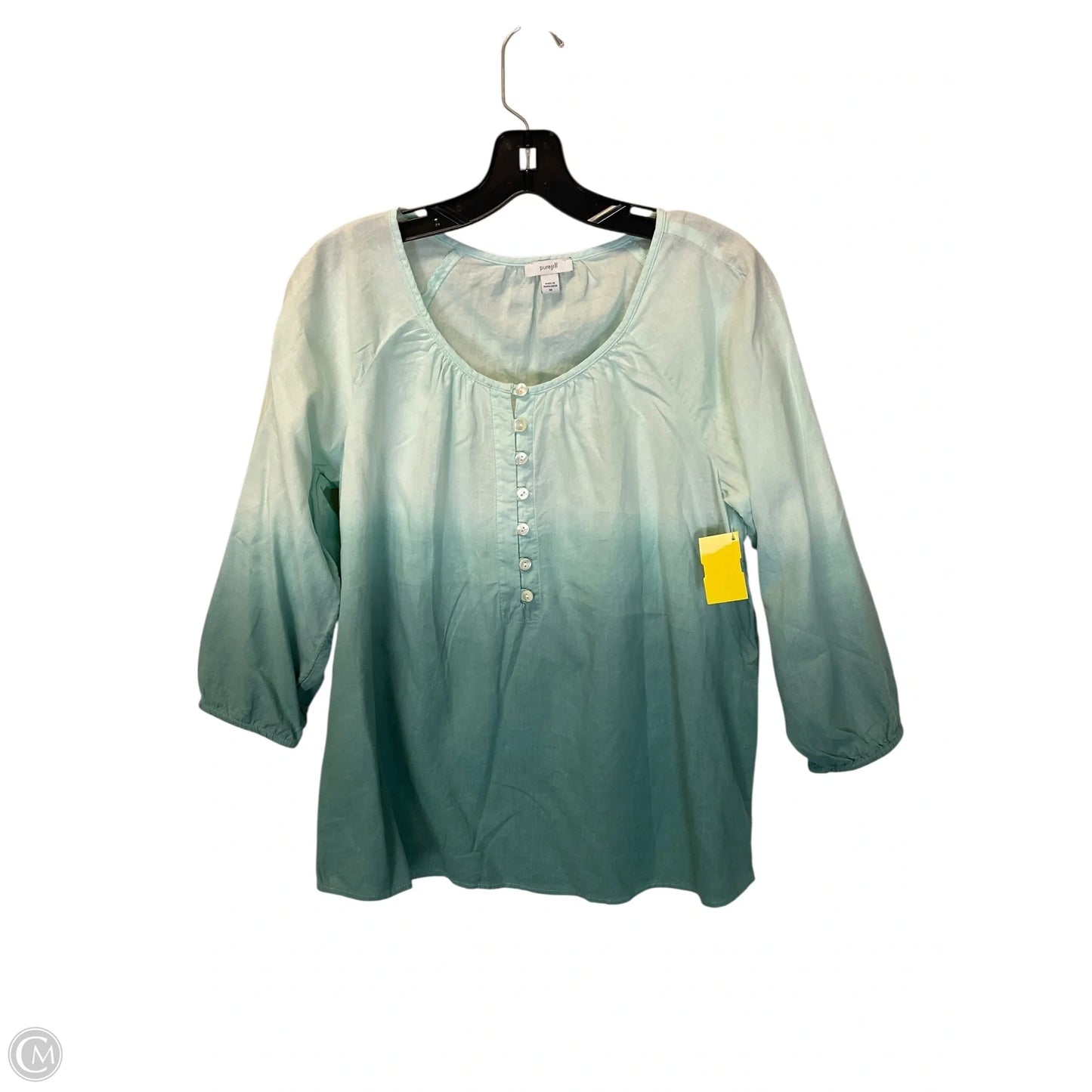 Top Long Sleeve By Pure Jill In Ombre Print, Size: Xs