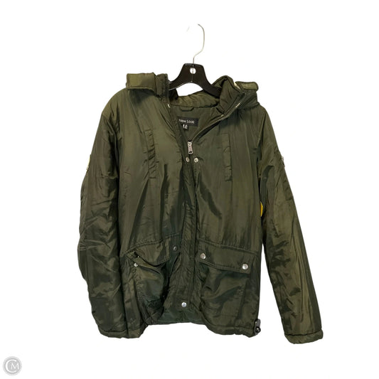 Jacket Puffer & Quilted By New Look In Green, Size: M