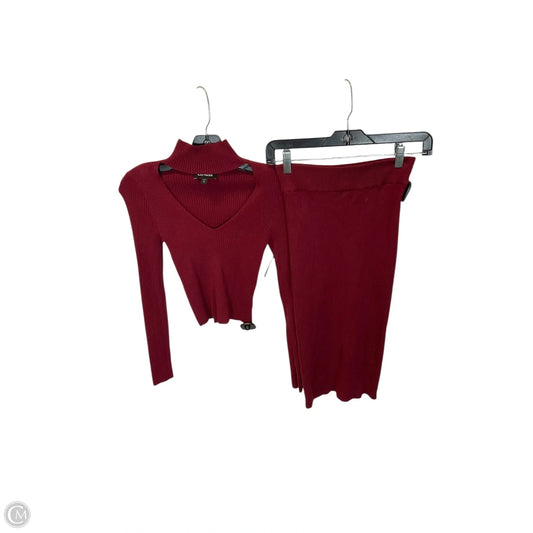 Skirt Set 2pc By Express In Red, Size: S