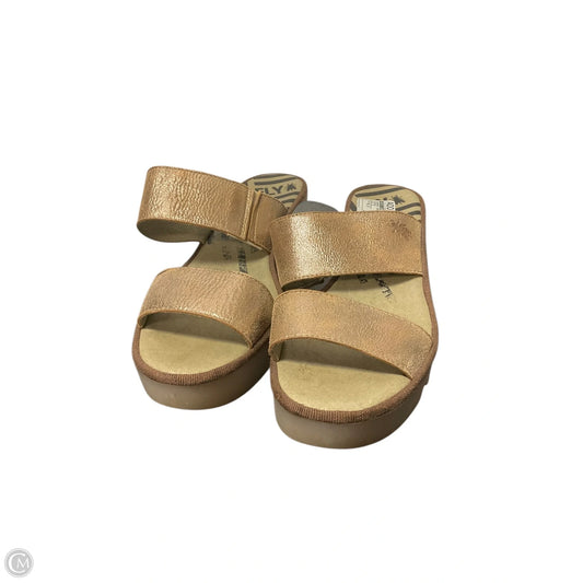 Shoes Heels Wedge By Fly London In Brown, Size: 9.5