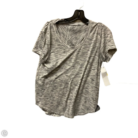 Athletic Top Short Sleeve By Lululemon In Grey