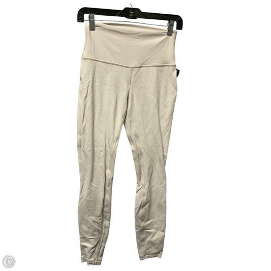 Athletic Leggings By Lululemon In Cream, Size: 6