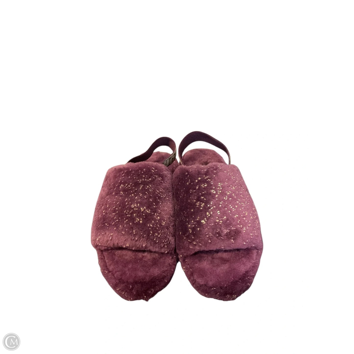 Slippers Designer By Ugg In Purple, Size: 7