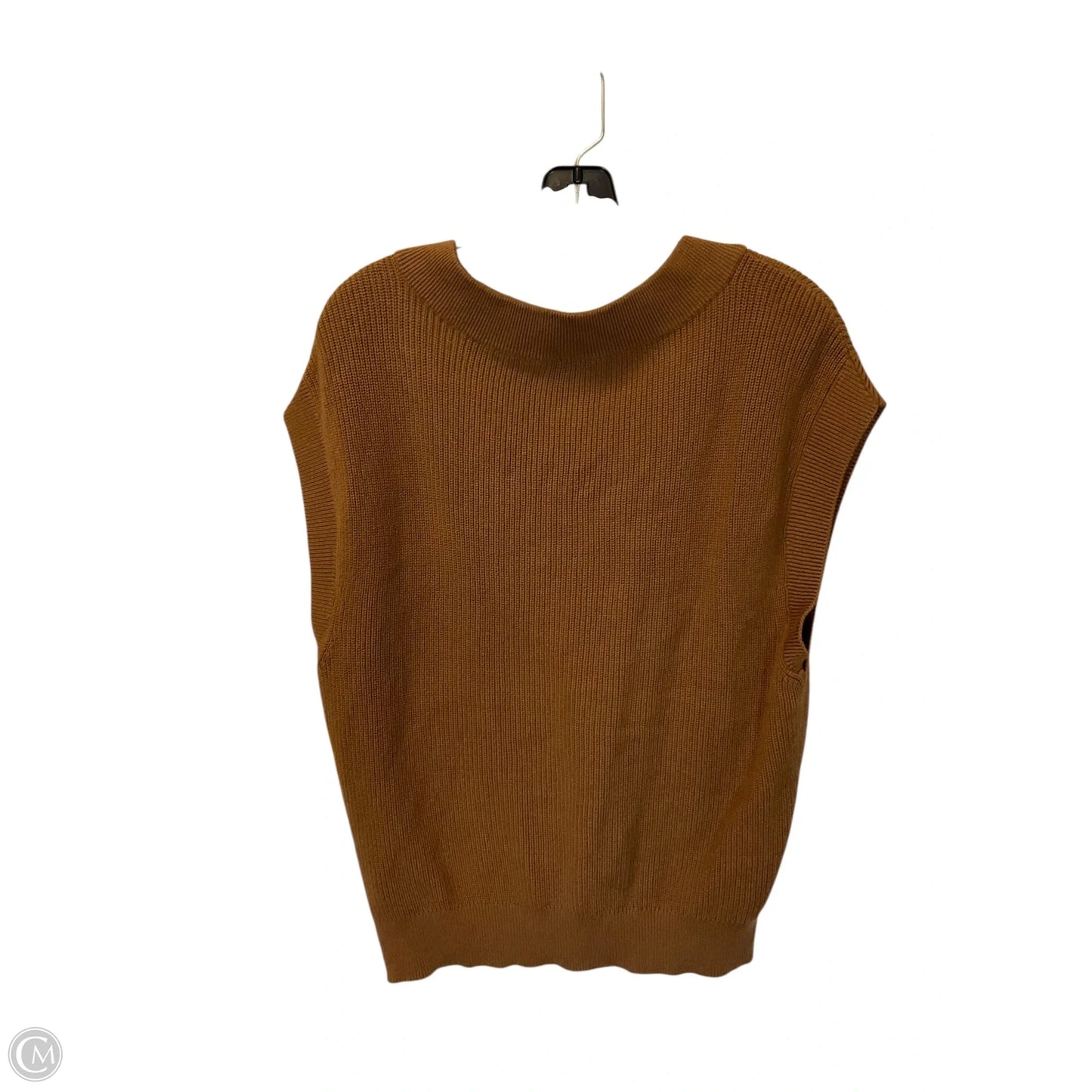 Vest Sweater By Ann Taylor In Brown, Size: M