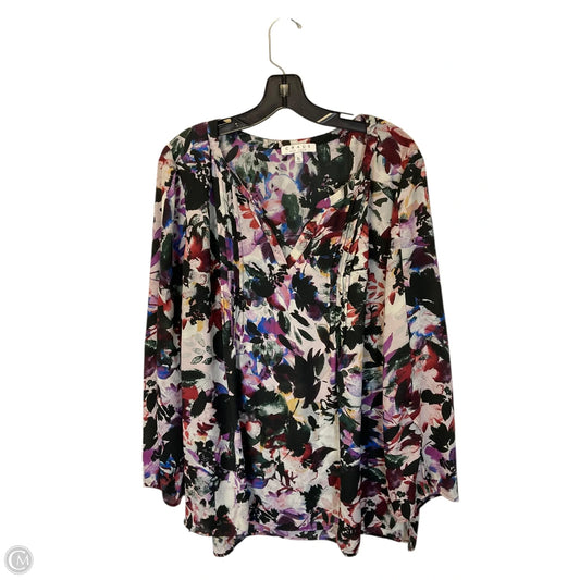 Top Long Sleeve By Chaus In Multi-colored, Size: Xl