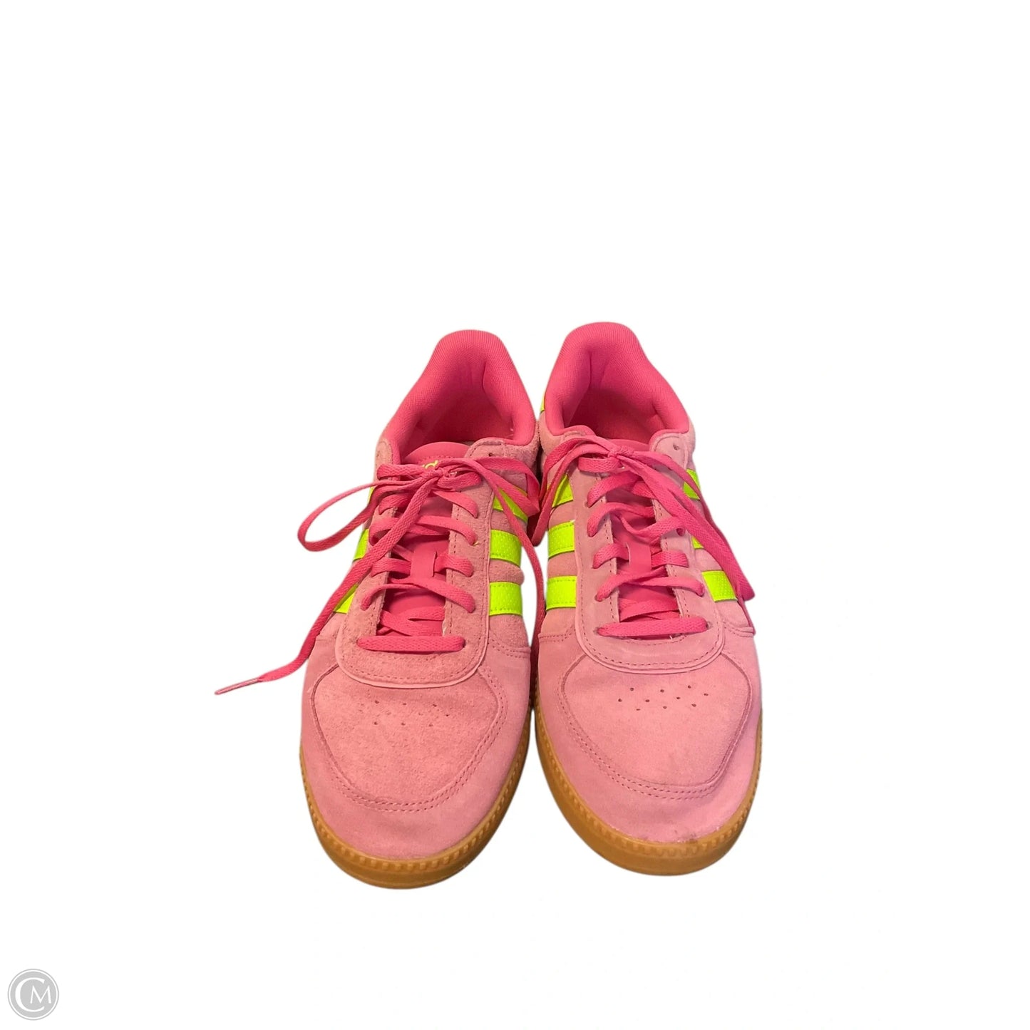 Shoes Athletic By Adidas In Pink & Yellow, Size: 11