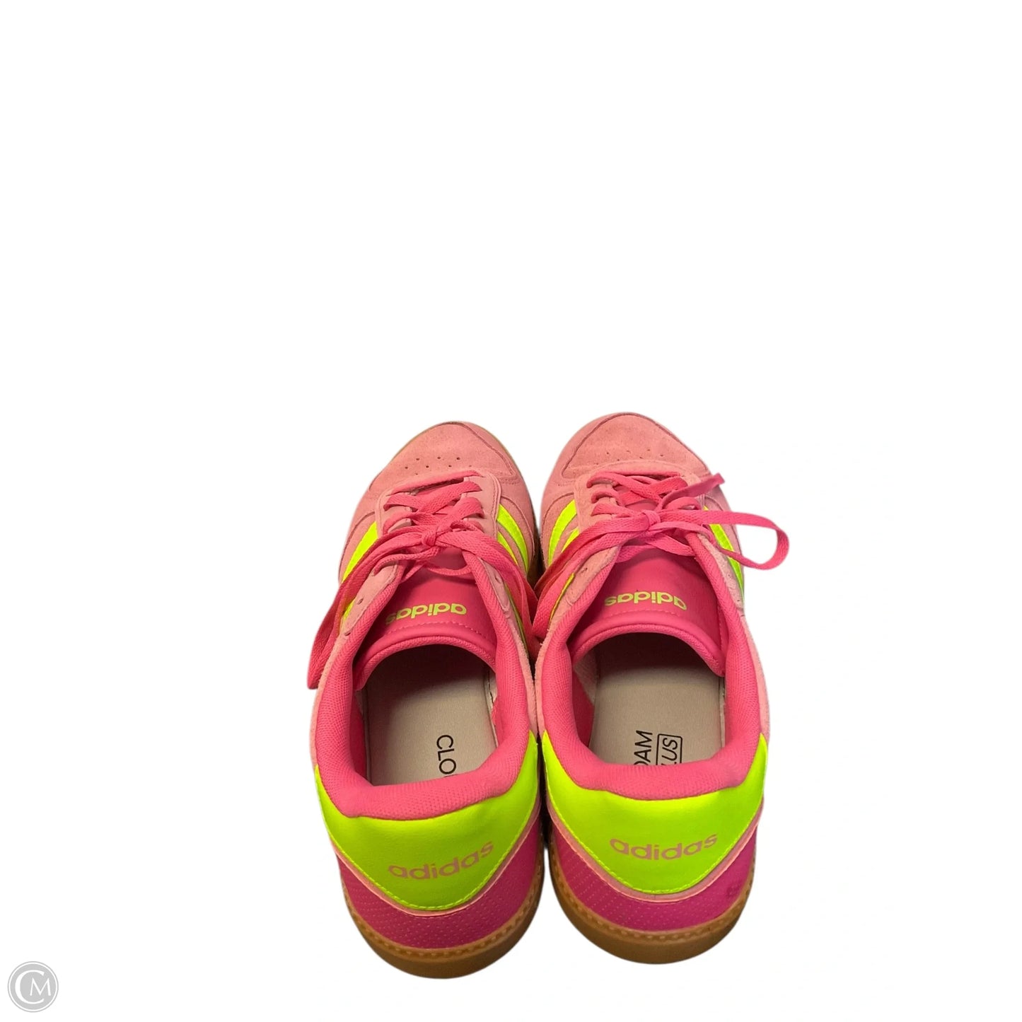 Shoes Athletic By Adidas In Pink & Yellow, Size: 11